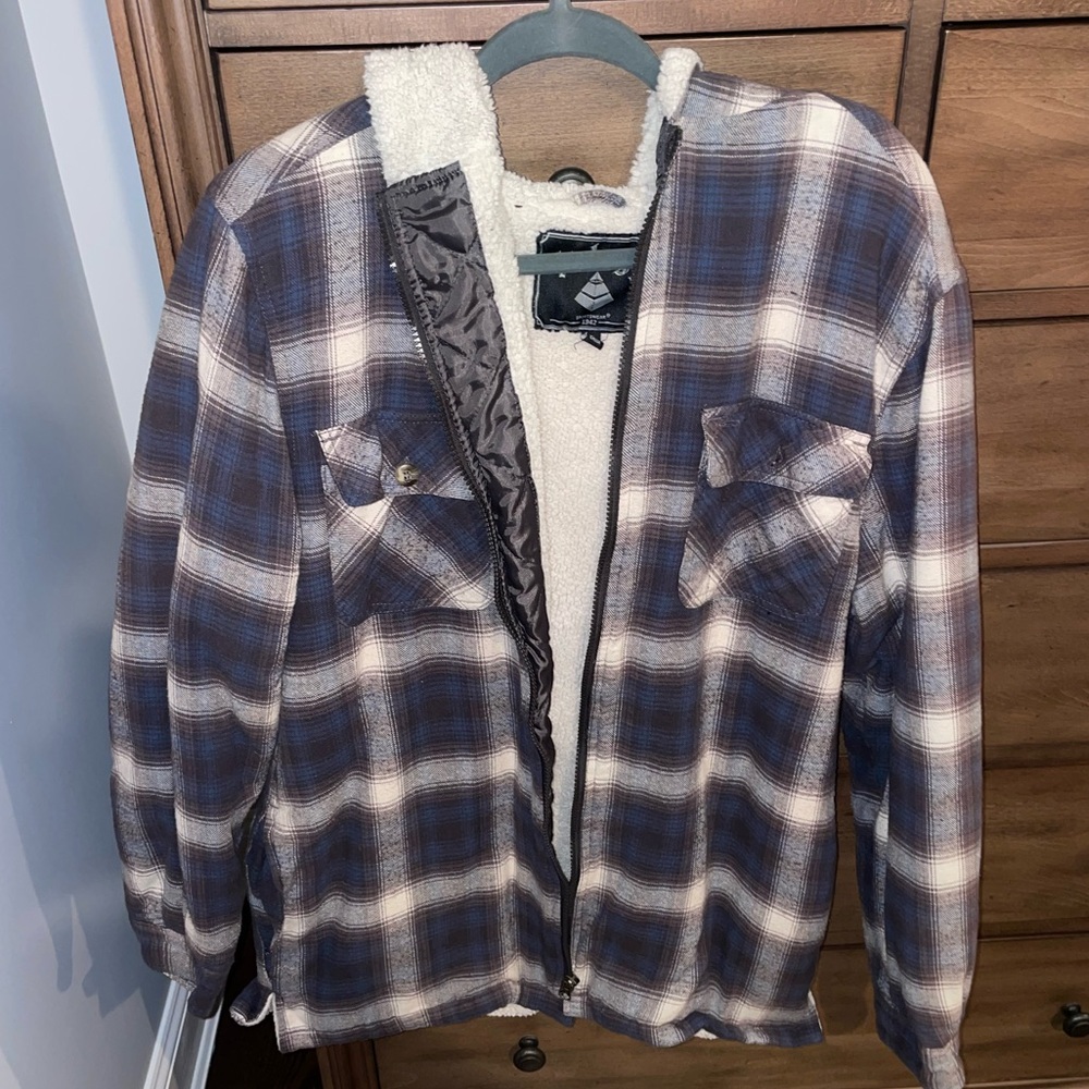 Trilogy Sherling plaid jacket